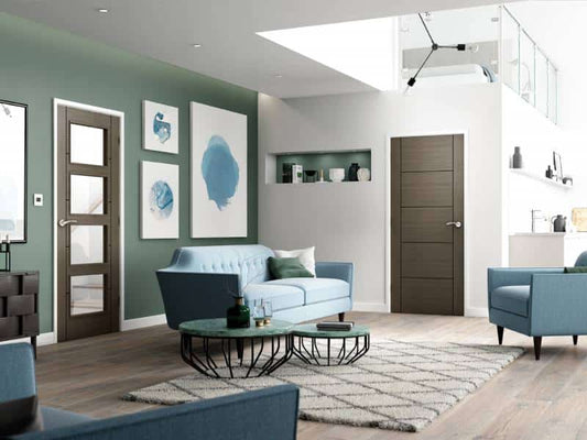 Vancouver 4L Chocolate Grey - Prefinished Internal Door