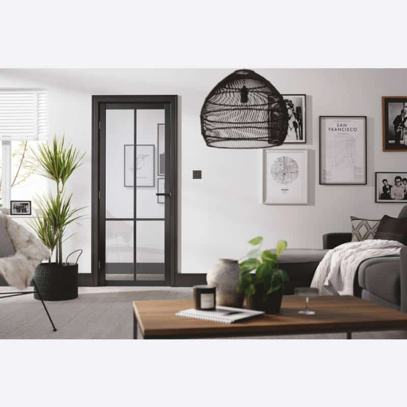 Liberty Black Glazed Internal Door