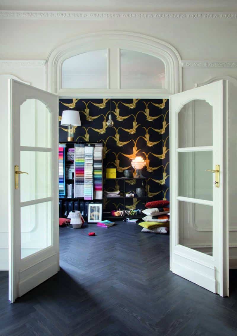 BerryAlloc ® Chateau Charme Black Herringbone Laminate Flooring