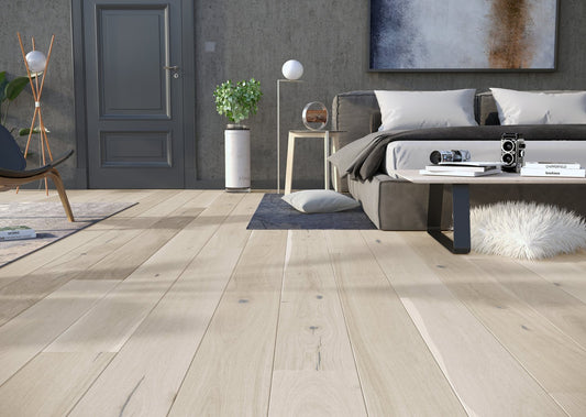 14x180x2200mm Planked White Oak Brushed & Matte Lacquered