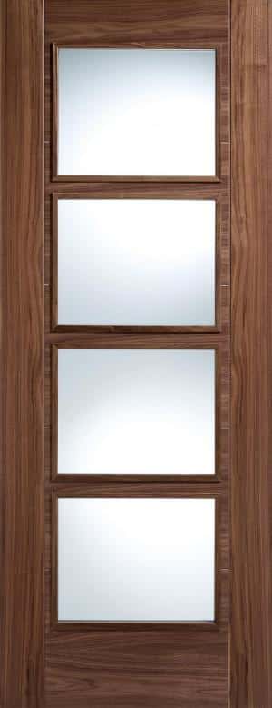 Vancouver Glazed Walnut - Prefinished Internal Door