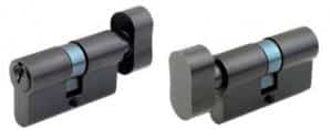 Euro Cylinder Lock Black Steel Finish