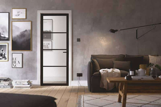 Soho Black Glazed Internal Door
