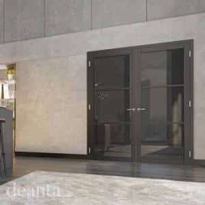 Urban Collection Camden Black Prefinished Tinted Glazed Internal Door