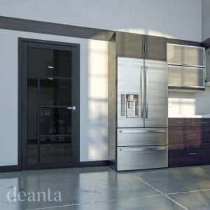 Urban Collection Brixton Black Prefinished Tinted Glazed Internal Door