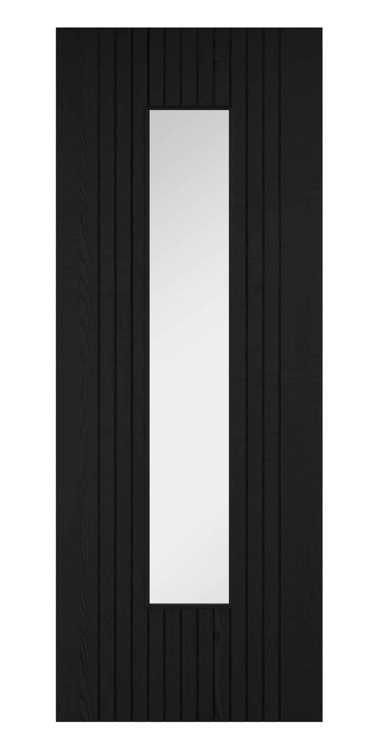 Sydney Black Laminate Glazed – Prefinished Internal Door
