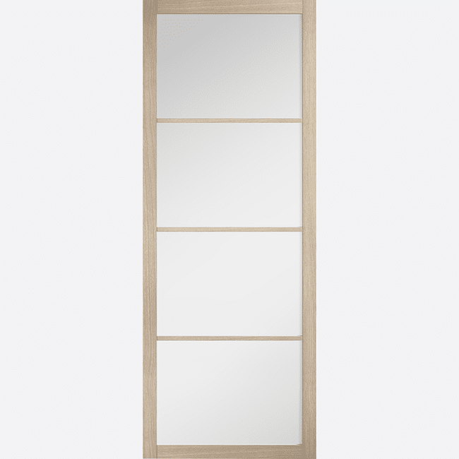 Soho Blonde Oak Clear Glazed Prefinished Internal Door