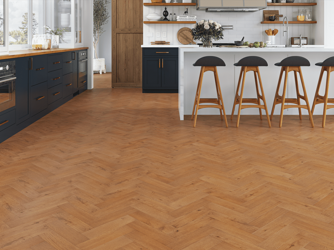 Burn Oak Engineered Herringbone