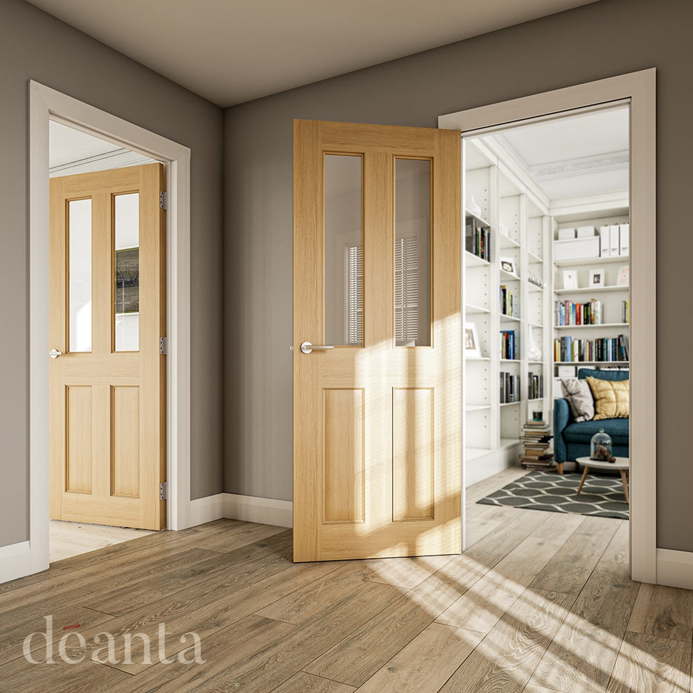 Bury Oak Glazed – Prefinished Internal Door