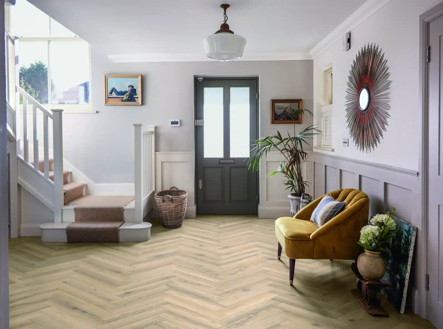 Tarkett Glue-Down LVT Parquet Forest Oak Nutmeg