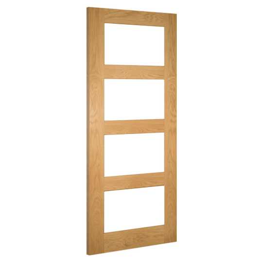 Coventry Oak 4L Clear Glazed Internal Door