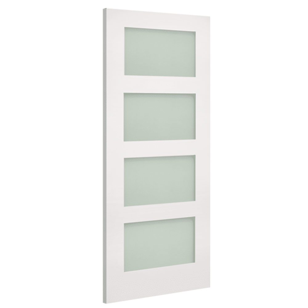 Coventry 4L Frosted Glazed– Primed Internal Door