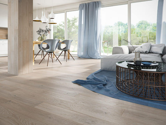 14x130x1092mm Silver Oak Brushed Matt Lacquered Oak