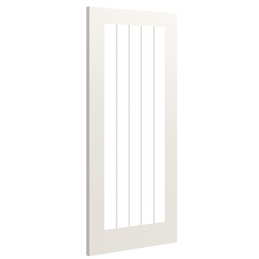 Ely White Primed 1L Glazed Internal Door