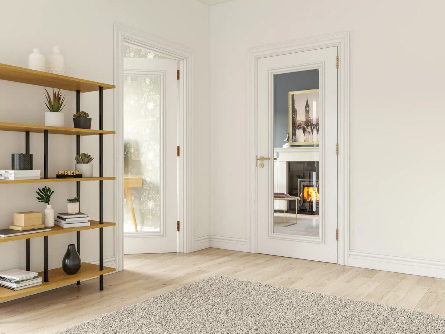 Blenheim White Primed Bevelled Glazed