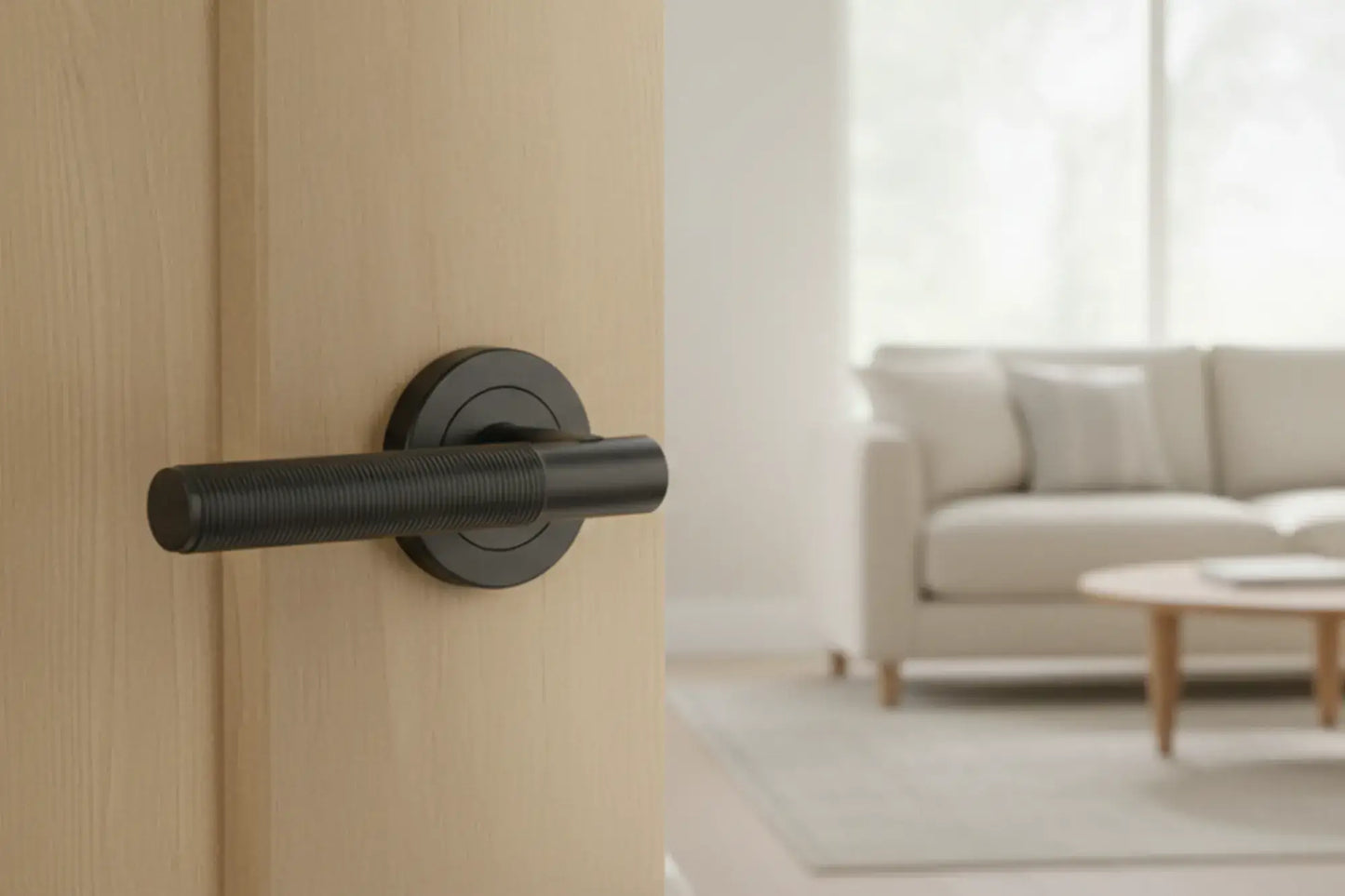 Halo Matt Black Bullet Latch Lever Hardware Pack