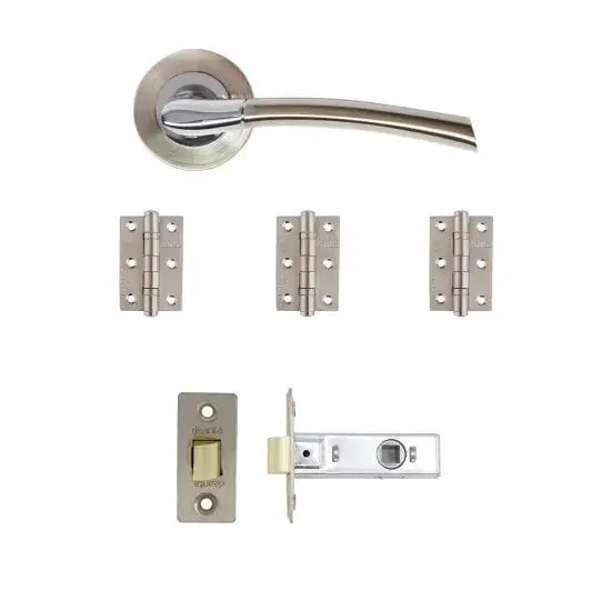 Hera Latch Kit Satin Nickel Chrome Finish