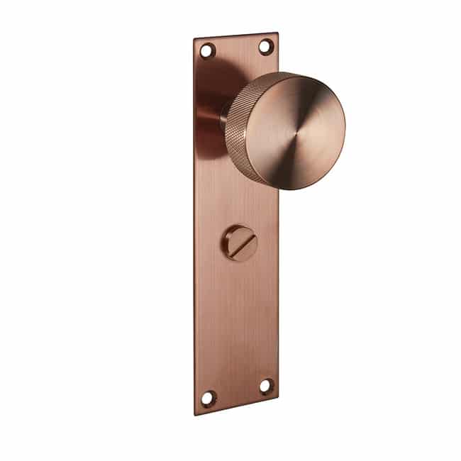 Zermatt Satin Copper Handle Hardware Privacy Pack