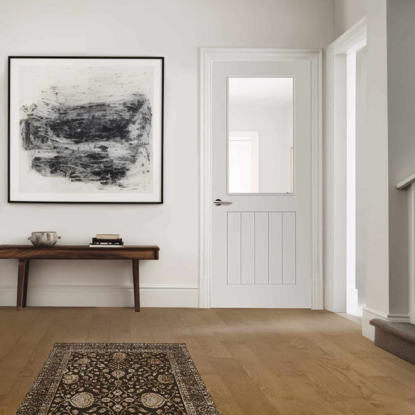Thames Primed Half Light Glazed Internal Door