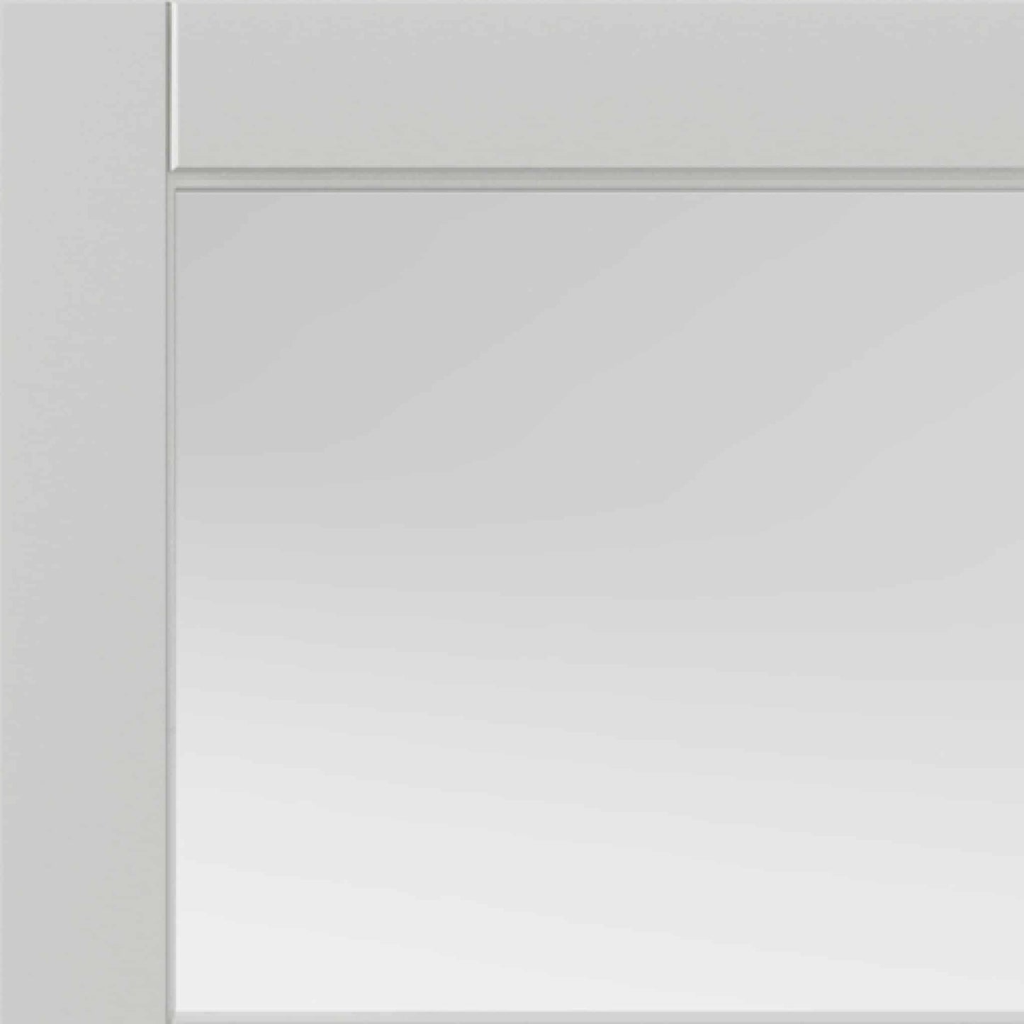 Metro White Clear Glass Internal Door