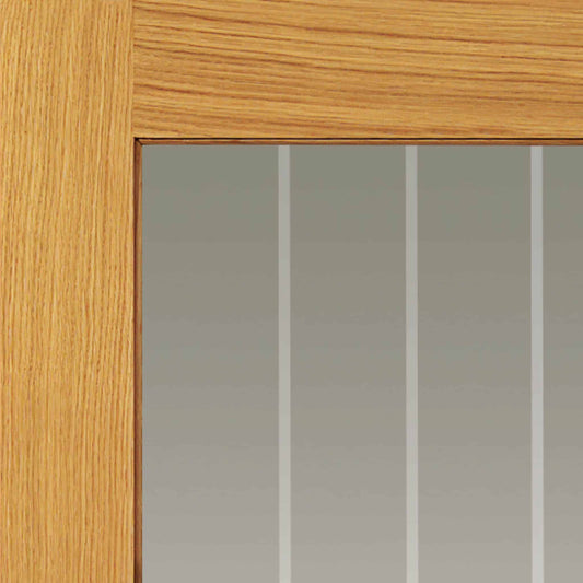 Thames Oak Half Light Glazed – Prefinished Internal Door