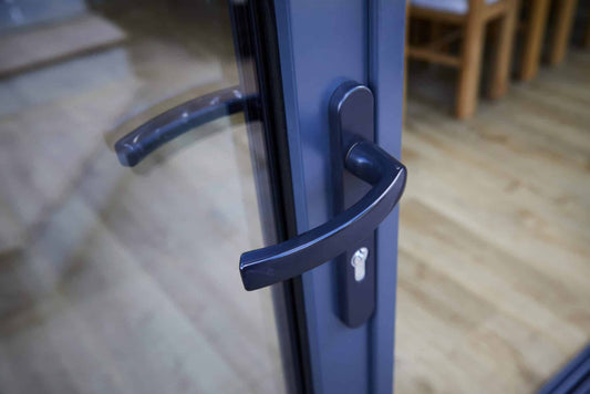 Aluvu Grey Prefinished External French Doors With Trickle Vents