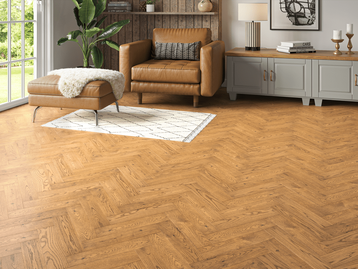 Moors Oak Engineered Herringbone