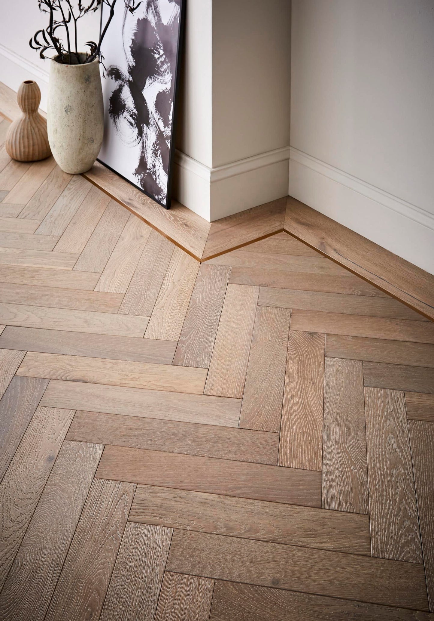 Noma Smoked Oak Herringbone