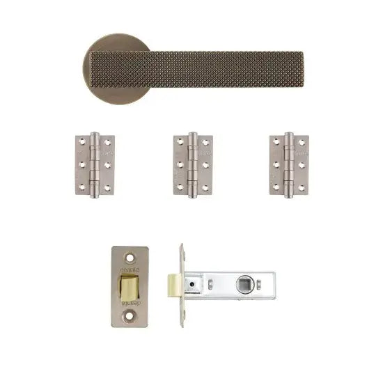 Olympia Latch Kit Matt Antique Brass