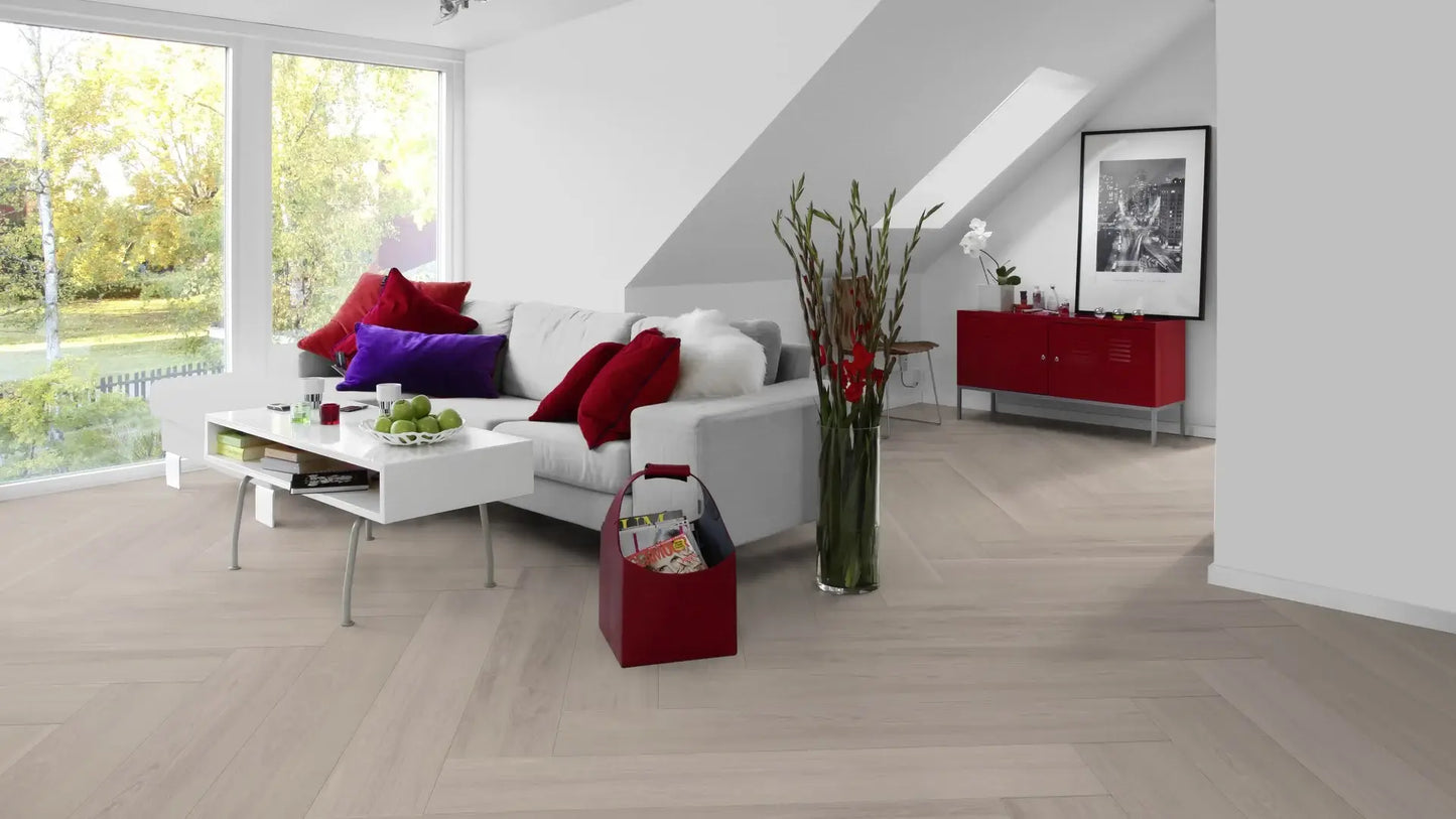 Tarkett Glue-Down LVT Parquet Variant Oak Light Grey