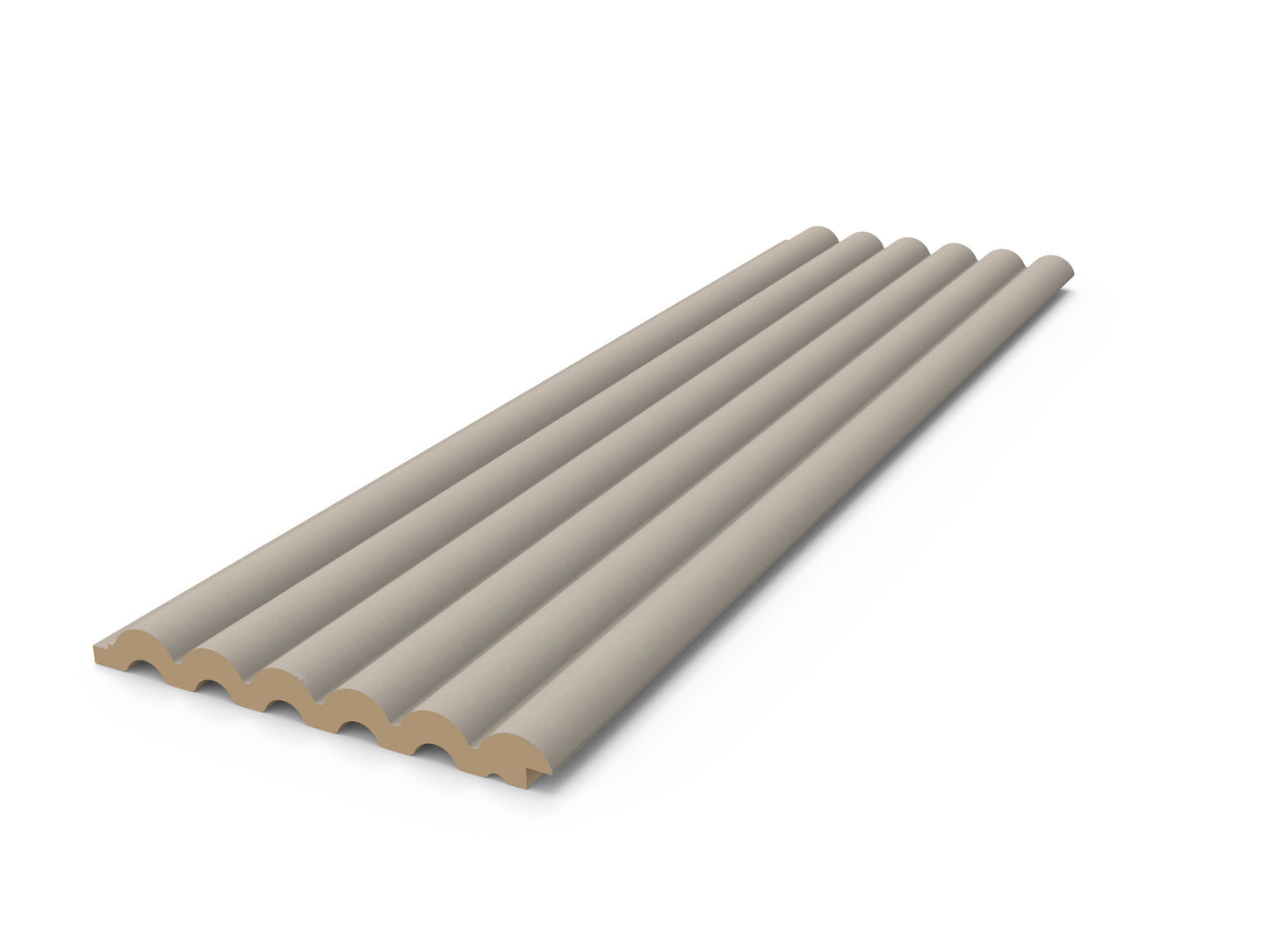 Taupe Decorative Ribbed Wall Panels