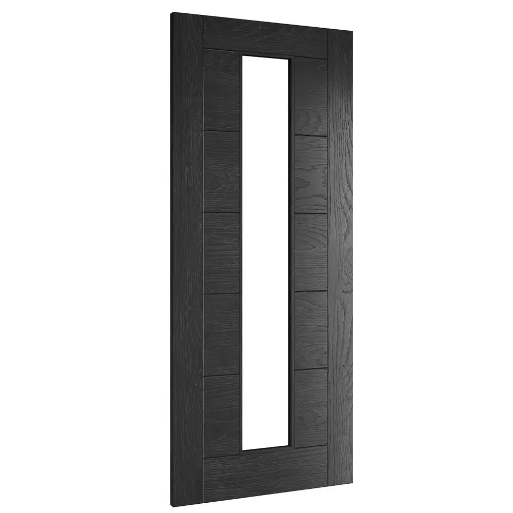 Seville Brushed Black Oak Glazed 1 Lite