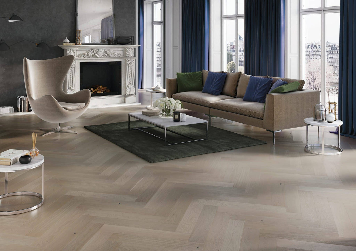 Sonoran Oak Herringbone