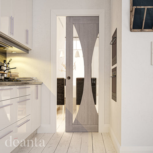 Sorrento Light Grey Ash Glazed – Prefinished Internal Door
