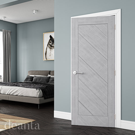 Torino Light Grey Ash – Prefinished Internal Door