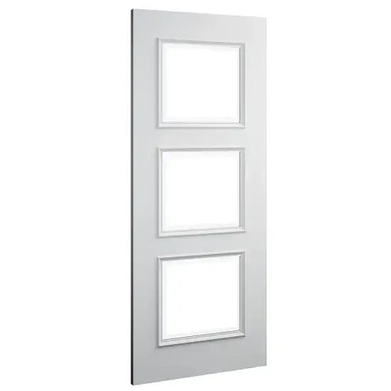 Trinity White Primed Bevelled Glazed Internal Door