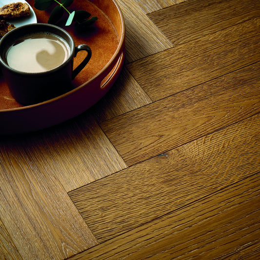 Verdant Smoked Oak Herringbone