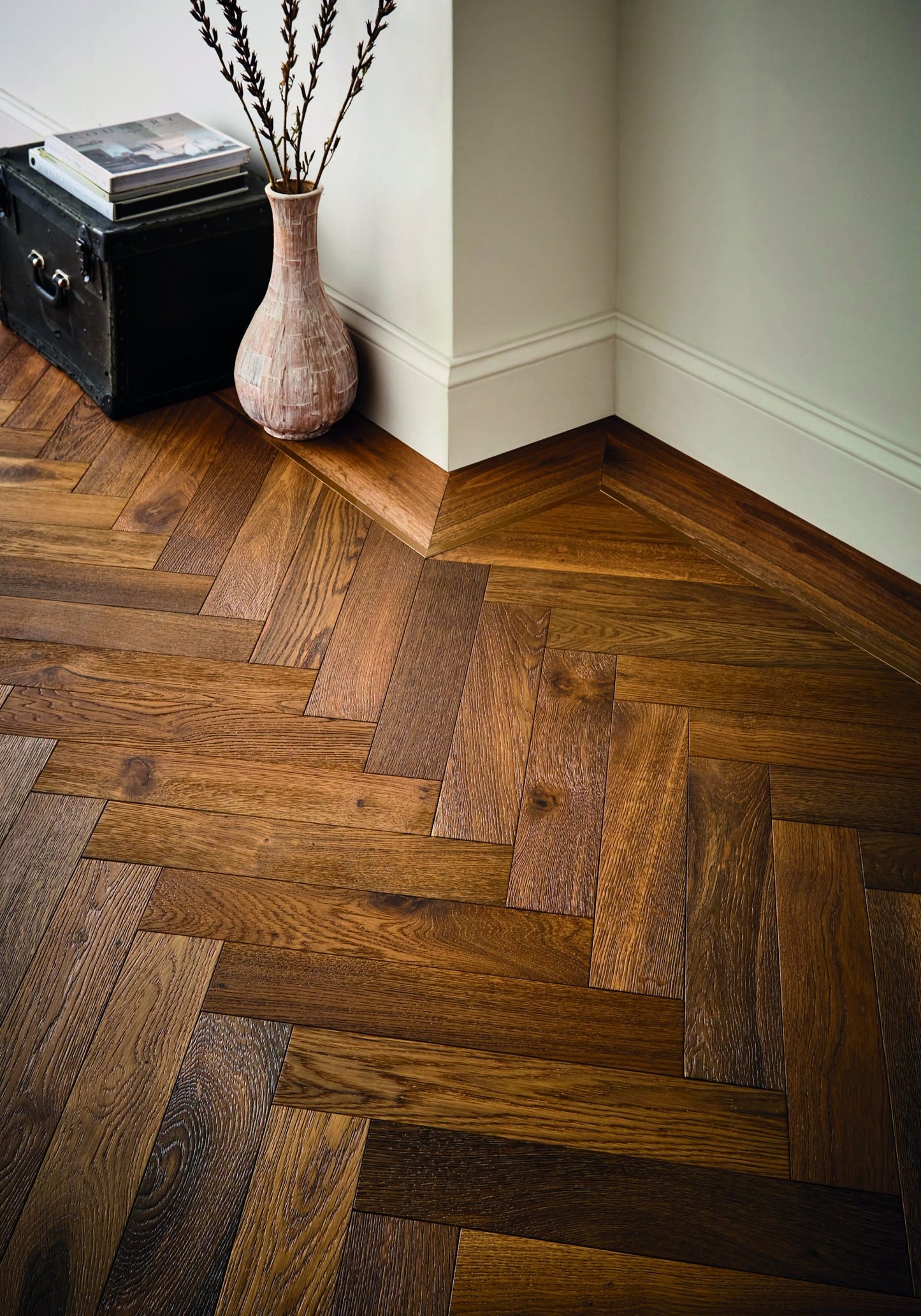 Verdant Smoked Oak Herringbone