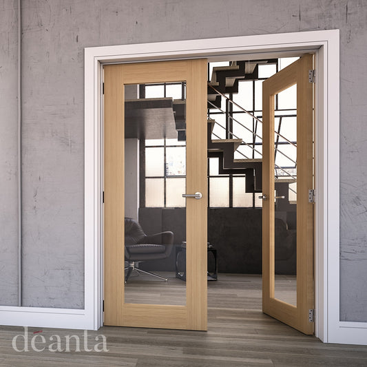 Walden Oak Clear Glazed Internal Door