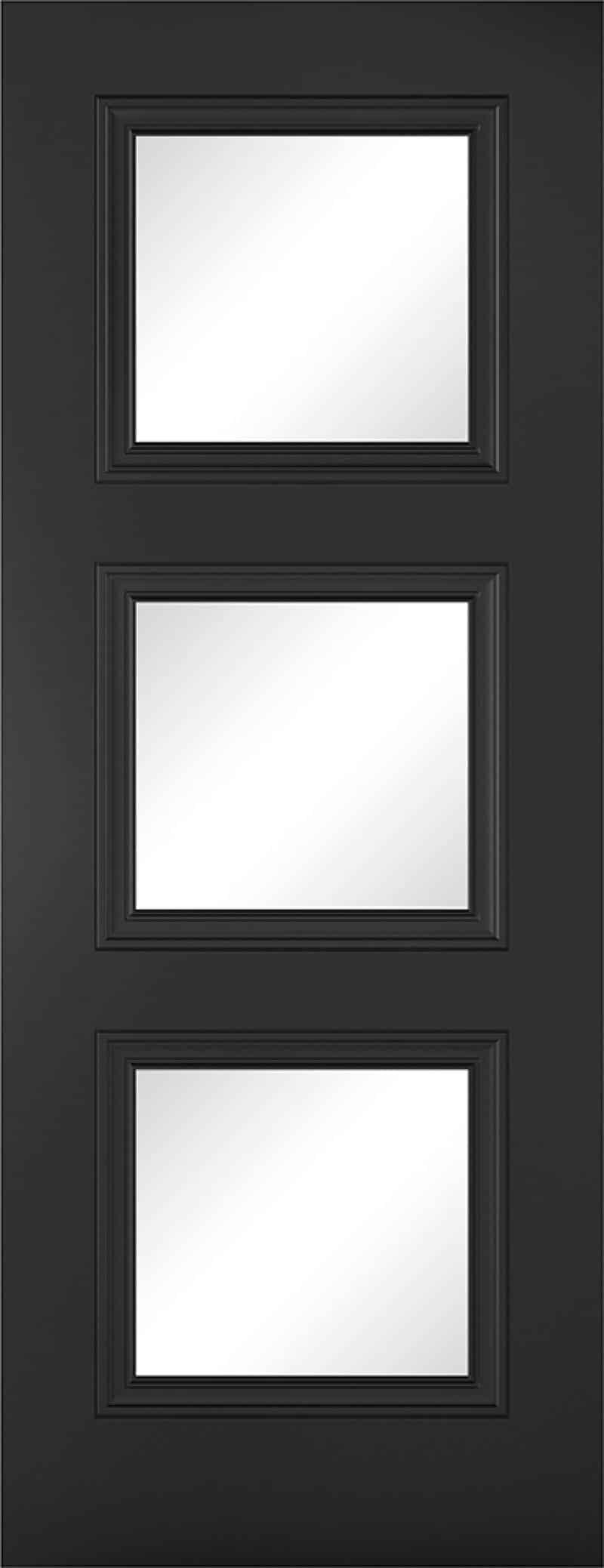 Antwerp Black Glazed Internal Door