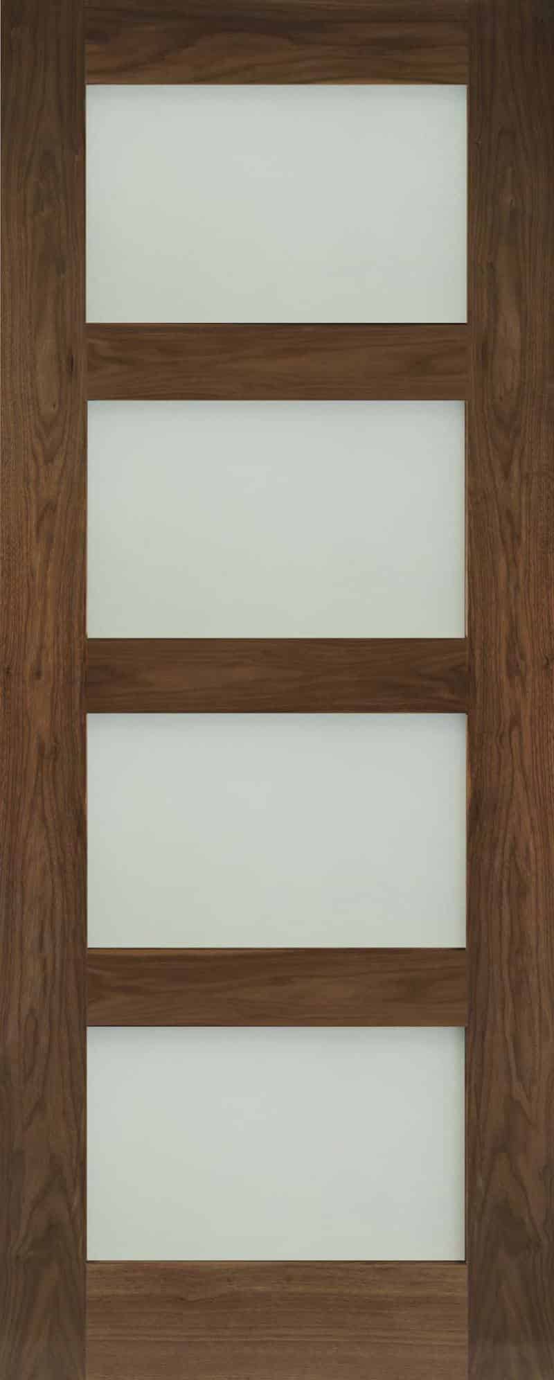 Coventry Frosted Glazed Walnut - Prefinished Internal Door