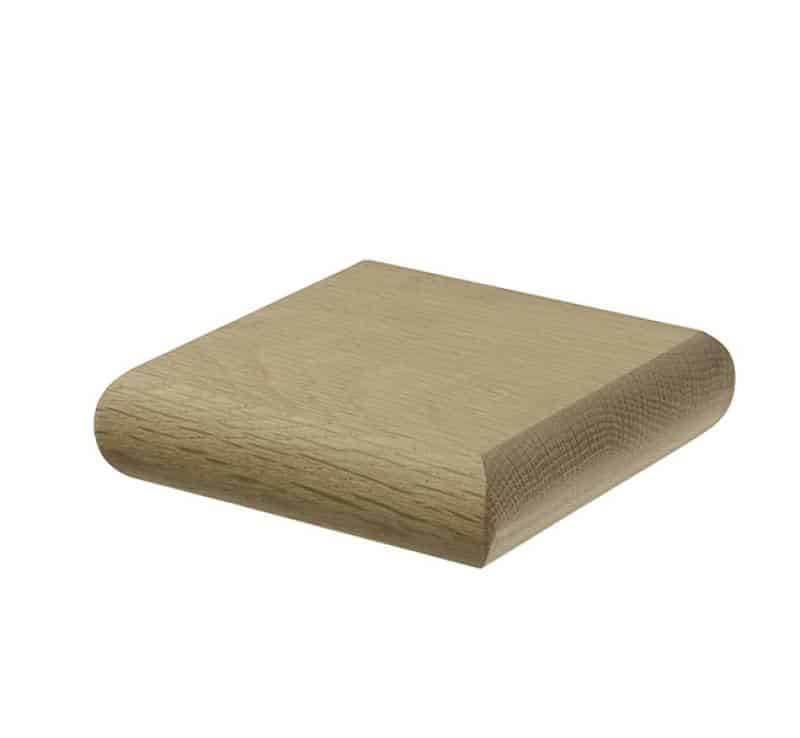 Oak Square Newel Cap Flat 90mm
