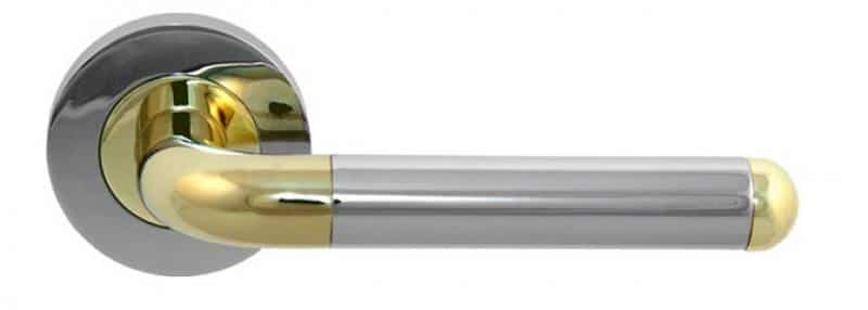 Orbit Lever On Round Rose - PCP/PEB