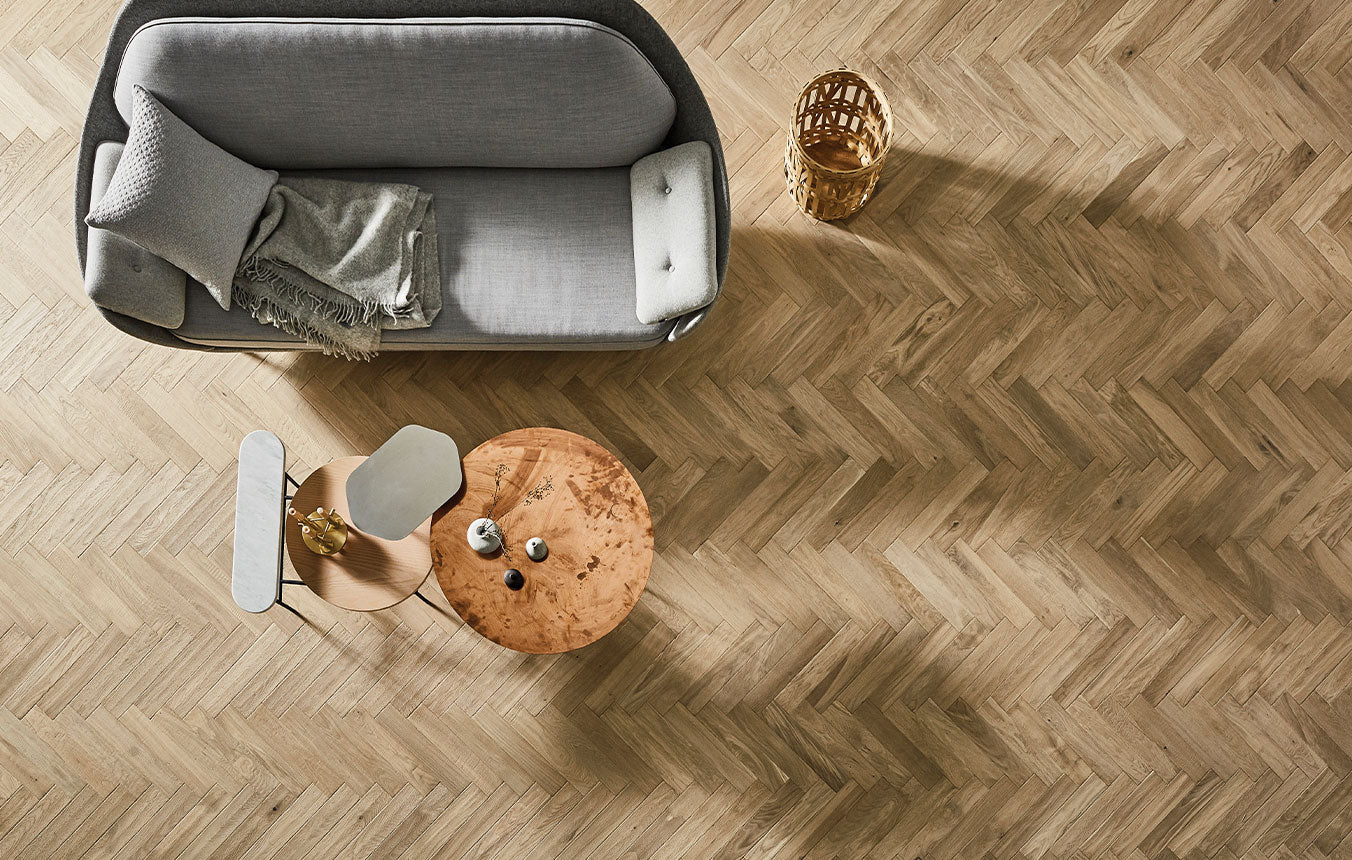 Raw Cotton Narrow Herringbone