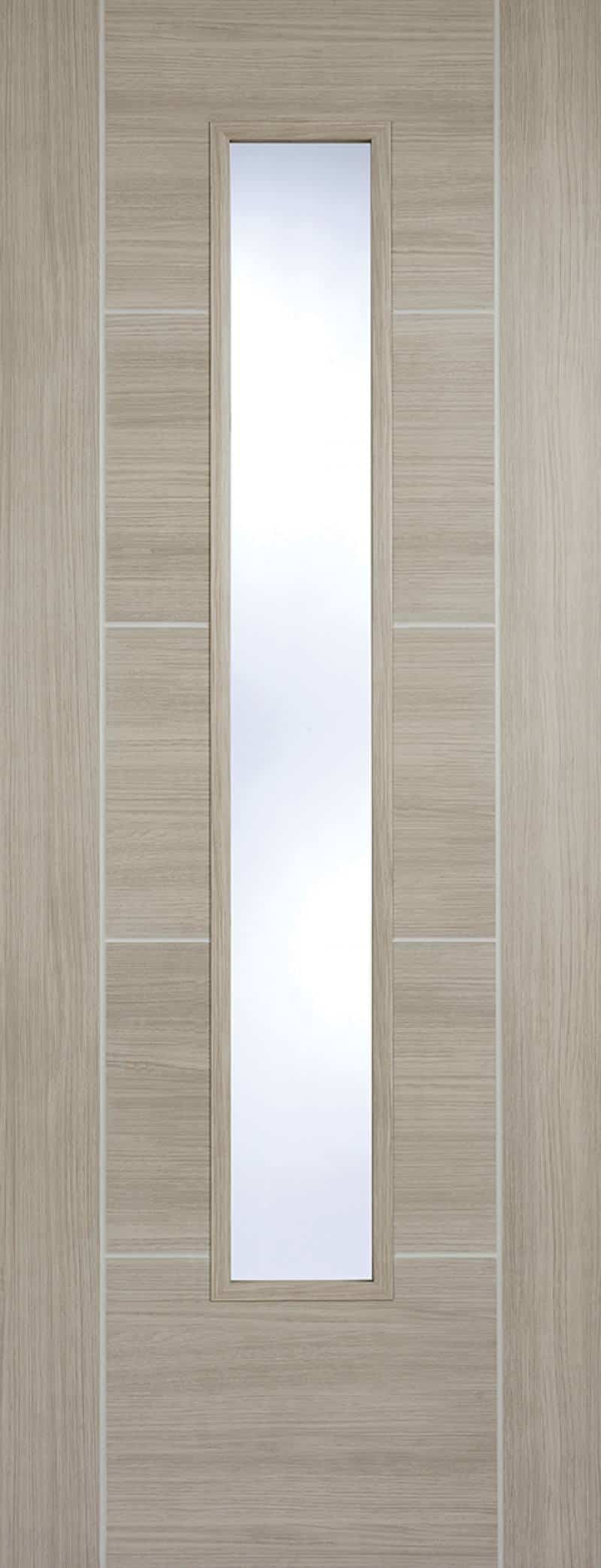 Vancouver Light Grey Laminate Glazed - Prefinished Internal Door