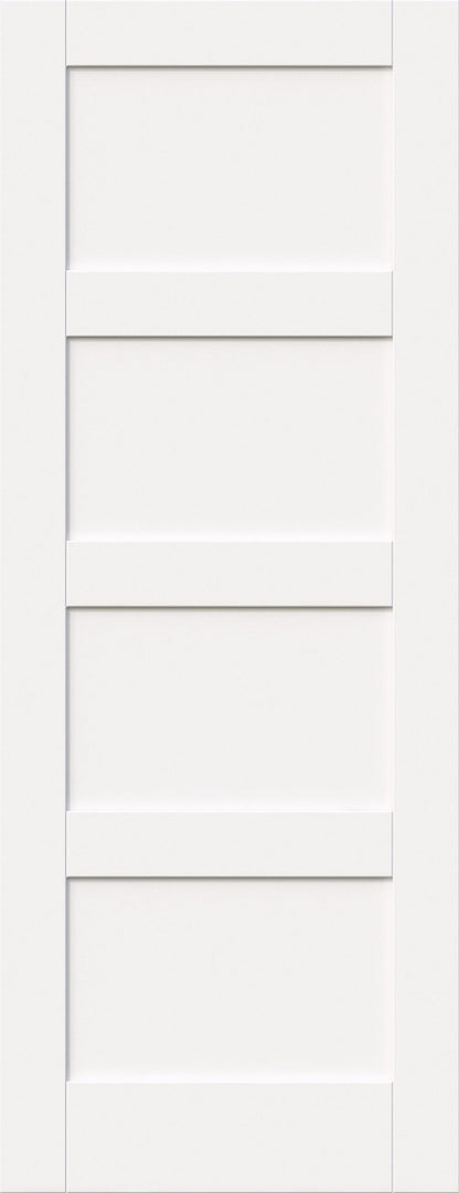 Shaker 4 Panel - Solid Primed Internal Door