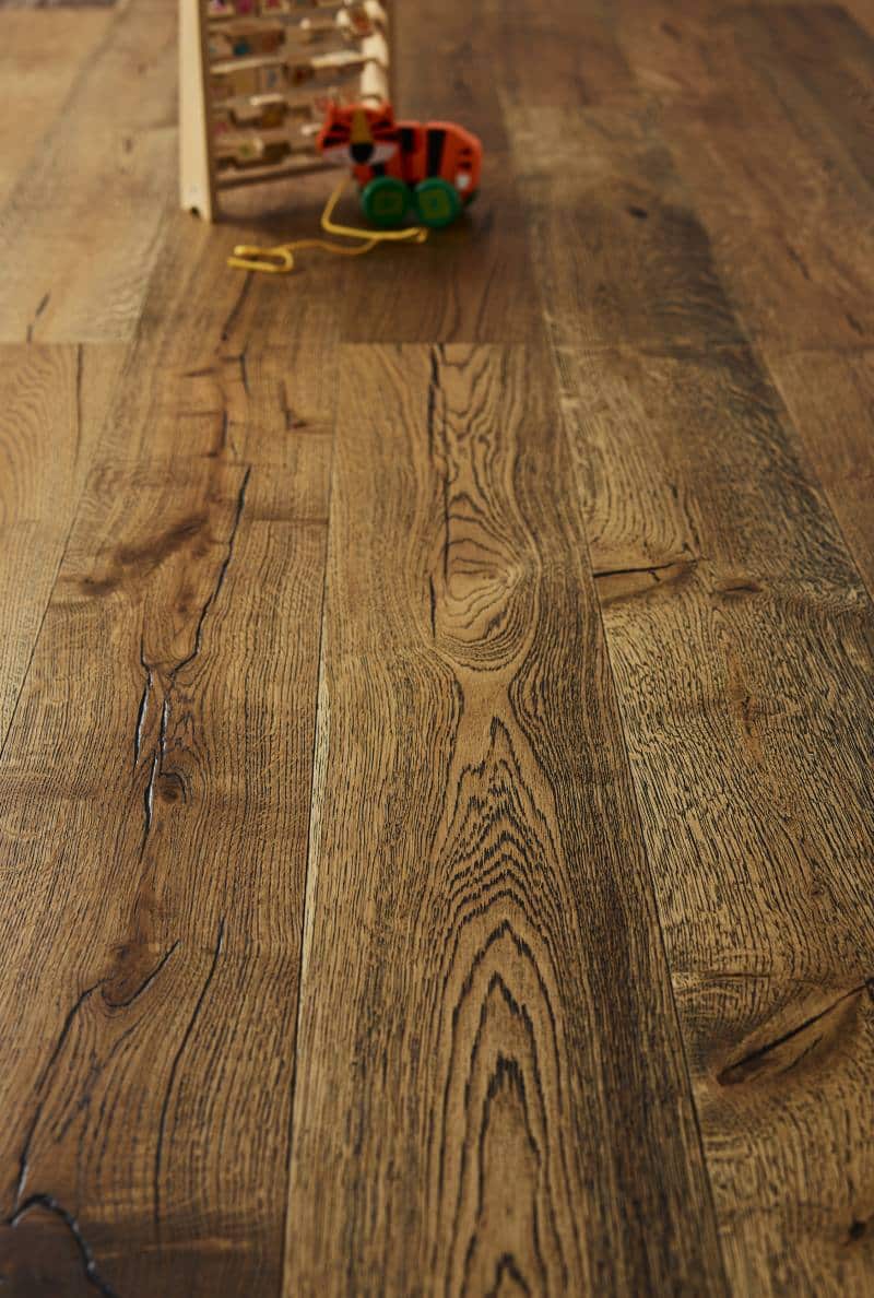 14x180x1800mm Brushed Black Grain Oiled