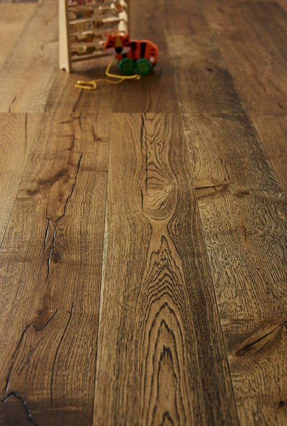 14x180x1800mm Brushed Black Grain Oiled