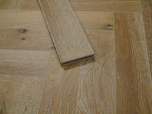 Smoked White Herringbone