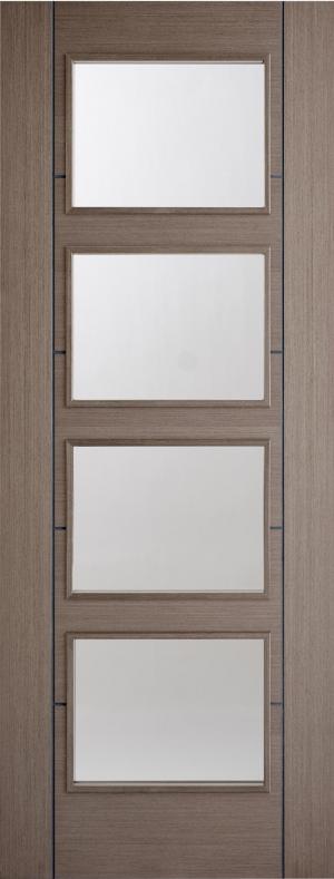 Vancouver 4L Chocolate Grey - Prefinished Internal Door
